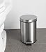 Mini Round Step Trash Can, Stainless Steel, 4.5 L / 1.2 Gal