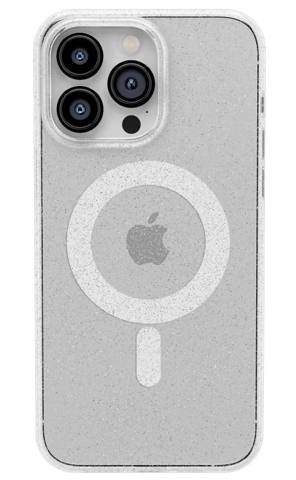Casely iPhone 13 Pro Case | Clear Skies | Clear Shimmer | Compatible with MagSafe | Classic Ultra Slim Design