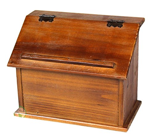 Vintiquewise(TM) Old Style Wooden Podium Recipe Box