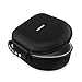 BOVKE Headphone Case Protective Carrying Travel Bag for Sony, Behringer, Audio-Technica, Philips, Xo Vision, Bose, Photive, Beats, Maxell, Panasonic (Black)