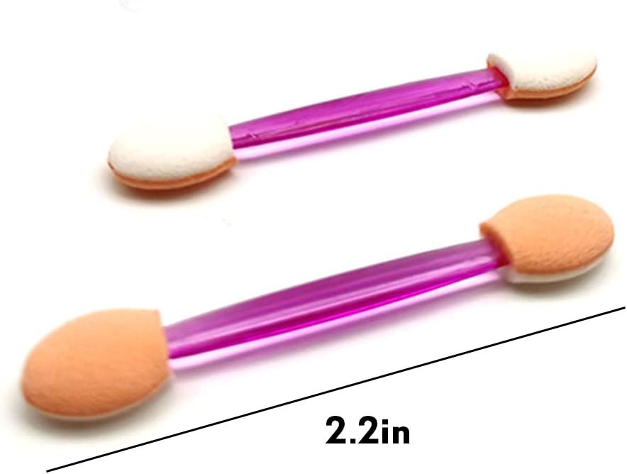 50 Pcs Disposable Sponge Eyeshadow Applicator Latex Cotton Eyeshadow