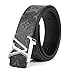 Lv Belt For Women Men Replica Faux Black Belts For Womens Mens Fashion Leather (Silvery Buckle, 105cm(Waist 30-33))