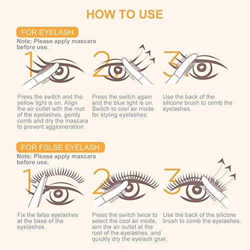 Heated Eyelash Curler, Electric Eyelash Curler, Double Effect Eyelash Styler, Quick Heating&Long Lasting, USB Rechargeable, Portable Electric Makeup Eye Lashes Brush