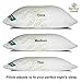 babymommy Bamboo ADJUSTABLE Shredded Memory Foam Pillow - FIRM - Micro-Vented Cover with Zipper Hypoallergenic and Dust Mite Resistant - by Grand - KING