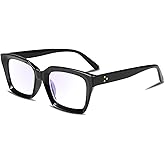 FEISEDY Retro Square Blue Light Blocking Reading Glasses Anti Glare Digital Eyestrain Reader B2479