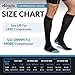 Alvada Compression Socks for Men & Women with Foot Massager Pad 1 Pair Black Blue M