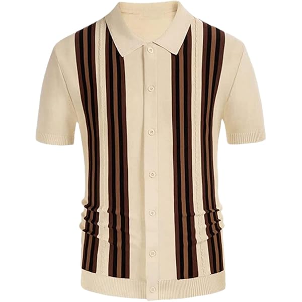 Amazon.com: Generic Men's Short Sleeve Knitted Polo Shirt