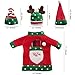 OurWarm 3pcs Ugly Christmas Sweater Wine Bottle Cover for Holiday Party Decorations