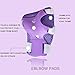Kids Cycling Inline Roller Skating Protective Gear Set, Knee Pads Elbow Pads Wrist Guards for Boys and Girls Pack of 6 (Purple, Small)