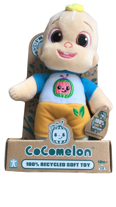 Character Options CoComelon 23cm CJ in Melon Shirt Eco Soft Plush Toy - 100% Recycled materials