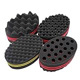 4 Pcs Varied Small Hair Twist Sponge Brush For Dreads Locking Twist Afro Curl Coil Wave Hair Care Tool (Blend)