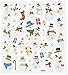Tattoo King SK129MC-1271 Multicolored Sticker, Glitter Snowmen