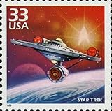STAR TREK The Starship Enterprise NCC-1701 US Postage Stamp Scott #3188e