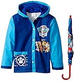 Nickelodeon Little Boys Paw Patrol Slicker and Umbrella, Multi, Medium/Large