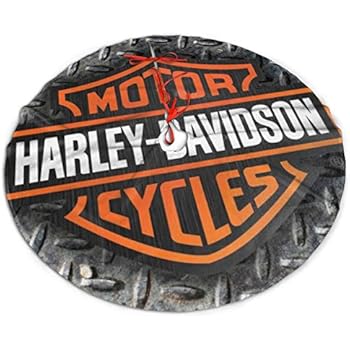 Lovesofun Christmas Tree Skirt, Harley David-Son Festival Tree Mat Xmas Tree Ornament Christmas Decoration Accessory for Holiday Party 30