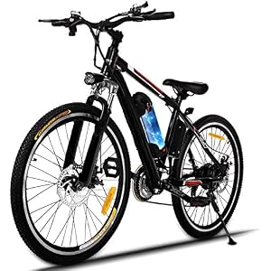 Oppikle 26” Electric Mountain Bike with Removable Large Capacity Lithium-Ion Battery (36V 250W), Electric Bike 21 Speed…