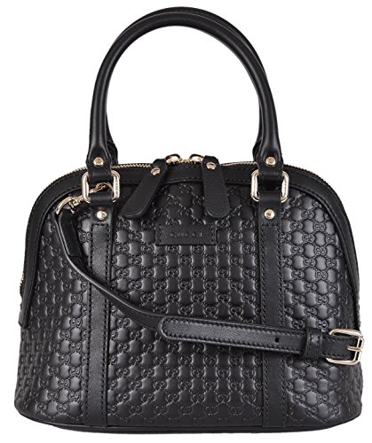 Gucci women s micro gg black leather convertible mini d…