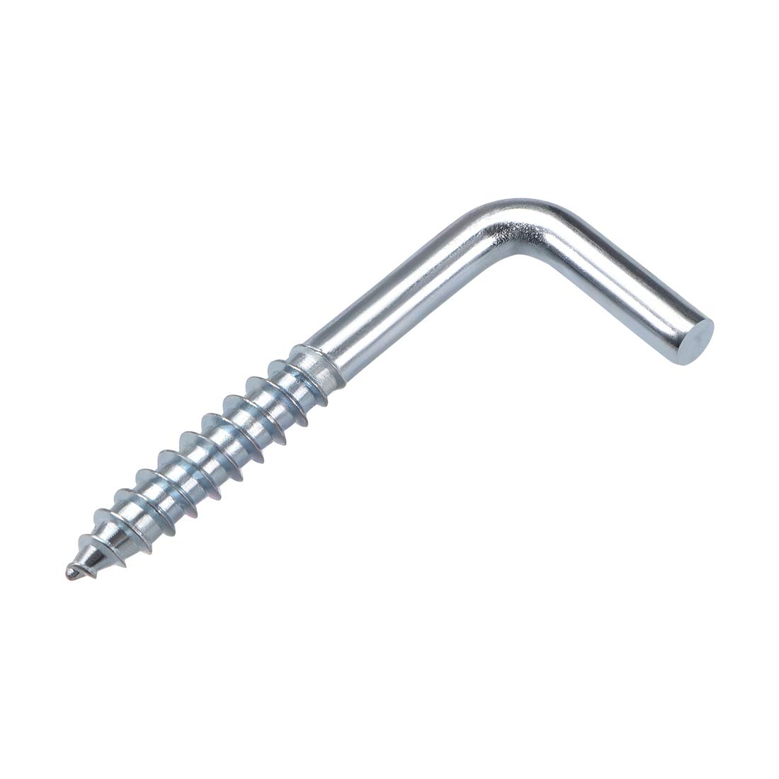 sourcing map 1.3" Ceiling Hooks Cup Hook Fine Carbon Steel Screw-in Hanger for Indoor and Outdoor Use 100pcs
