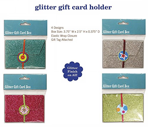 Glitter Gift Card Holder Box For Wedding, Shower, Reception, Birthday