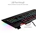 ASUS ROG Strix Flare Aura Sync RGB Mechanical Gaming Keyboard with Cherry MX Blue Switches, Customizable Badge, USB Pass Through and Media Controlsthumb 4