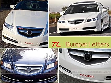 Amazon Com Sf Sales Usa Black Front Bumper Letters For Acura Tl 2004 2008 Front Inserts Not Decals Arts Crafts Sewing