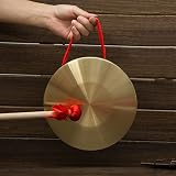 BigTree 22cm Brass Copper Gong with Mallet Traditional Chinese Percussion view 8