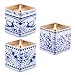 Amzwax Scented Candles 3 Pack Gift Set: Lavender,Vanilla and Rose, 3 x 4 Ounce Eco-Friendly Natural Soy Wax – Portable Travel Tins Candle for Hotel – Gift for Her