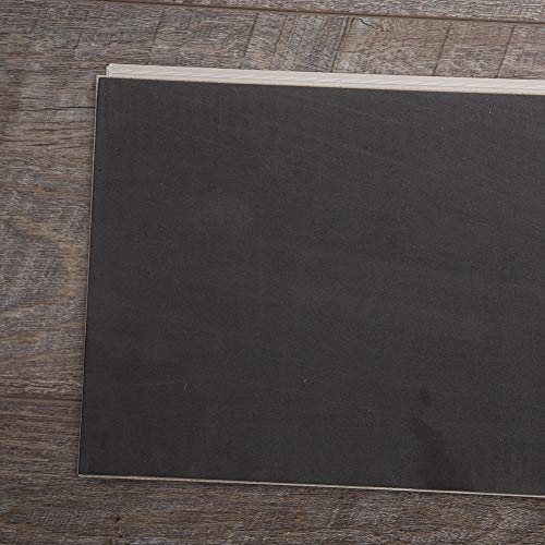 Diflart Waterproof Luxury Vinyl Plank Flooring Click and Lock Lvp with Foam Back SPC Rigid Core Wood Grain Finish Pack of 2 (Lenox Estate Sample)