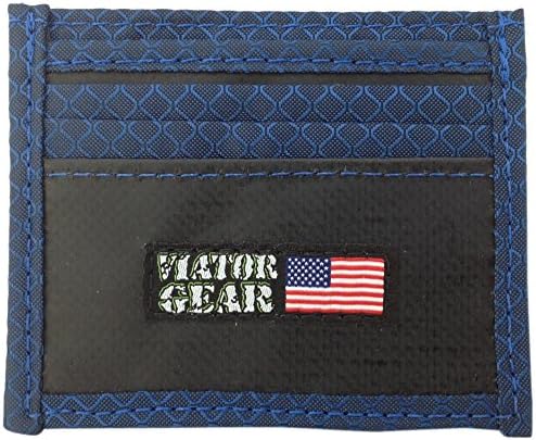 Viator Gear RFID Armor Half Wallet, Wave, One Size