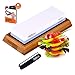 TACKLIFE Premium Knife Sharpening Stone, 1000/6000 Grits Double-Sided Whetstone with Non-Slip Bamboo Base And Angle Guide - HSS1A