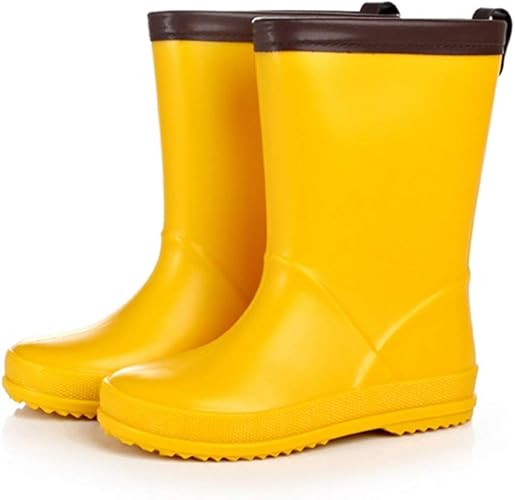 Amazon Gn2aail 長靴 キッズ レインブーツ 子供用 大きいサイズ 長靴 子ども こども 幼児 小学生 通園 通学 女の子 男の子 ベビー シンプル 反射板 ゴム 安全 リフレクター 雪遊び 無地 雨具 軽量 軽い 靴箱 ゴム製 おしゃれ レインシューズ
