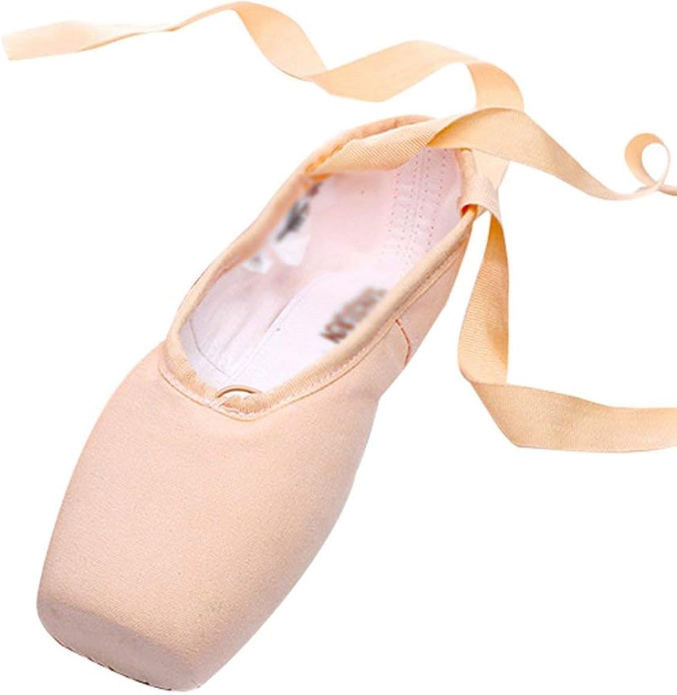 LINNUO Ballettschuhe Aus Satin Mit Satinband Kinder Balletschläppchen