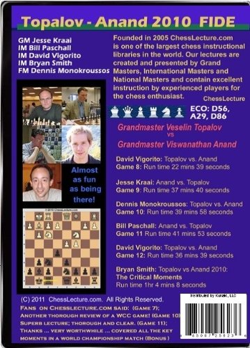 Topalov - Anand 2010 World Chess Championship - 2 DVD's - Chess Lecture - Volume 32