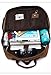Aidonger Vintage Canvas School Backpack Laptop Backpack (Dark blue)