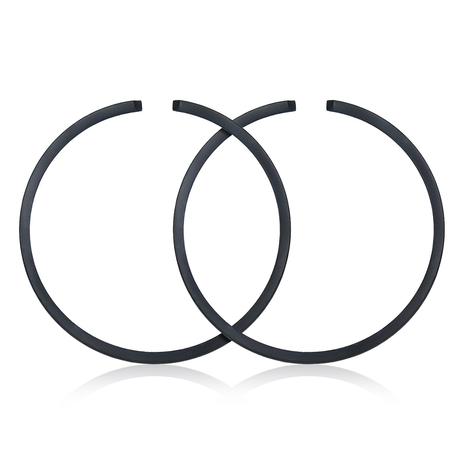 AUMEL 2Pcs/lot 45mm x 1.5mm Piston Rings Kit Fit Husqvarna 51 254 350 353 OLEO-MAC 753 Chainsaw Parts.