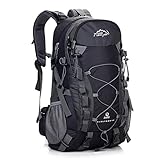 Travel Backpack Waterproof Outdoor 40L - Diamond Candy Lightweight Hiking Backpacks for Men and Women with Rain Cover, for Camping Climbing Cycling Mountaineering Fishing
