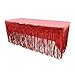 Set of Metallic Foil Fringe Table Skirt 30