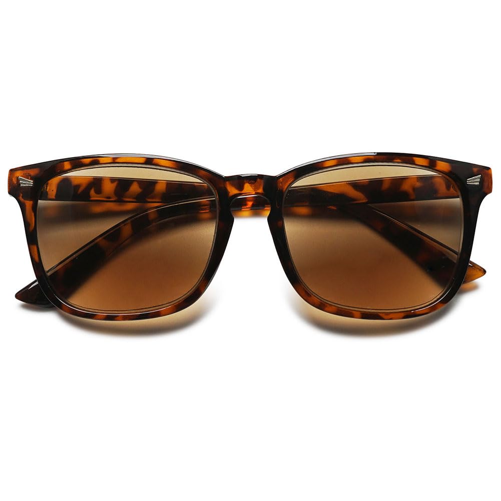MAGIMODAC Womens Mens Reading Glasses Sunglasses Readers UV400 Protection Tortoiseshell 2.5+