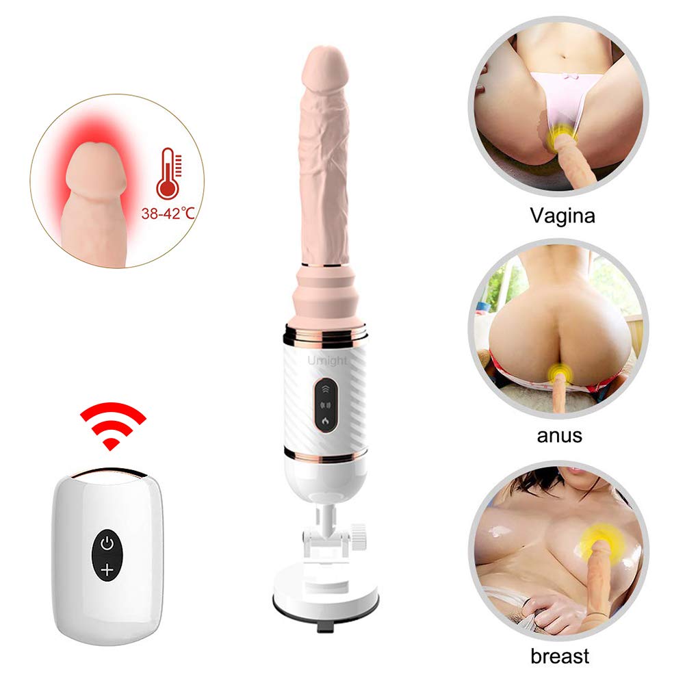Urnight Vibrating Massager 7 modalità di Spinta e 7 Livelli di Vibrazione con Telecomando Wireless