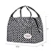 Aosbos Lunch Bags for Women Lunch Box for Girls Kids Insulated Lunch Cooler Bag Lunchbox Adult Lunch Tote Bag Food Meal Prep Bag Bento Box Carrying Bag Work School Picnic (Polka Dots)