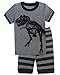 Family Feeling Little Boys Dinosaur 2 Piece Pajamas Shorts Sets 100% Cotton Pjs
