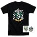 Harry Potter Slytherin Logo Adult T Shirt & Exclusive Stickers (Medium)