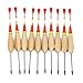 Free Fisher 10 Pcs Fishing Bobber Cork Float Antenna Balsa Wood 5.3