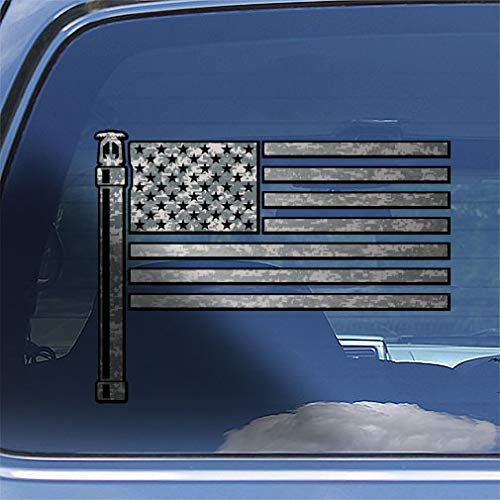 American Flag Sprinkler Fitter Decal Sticker