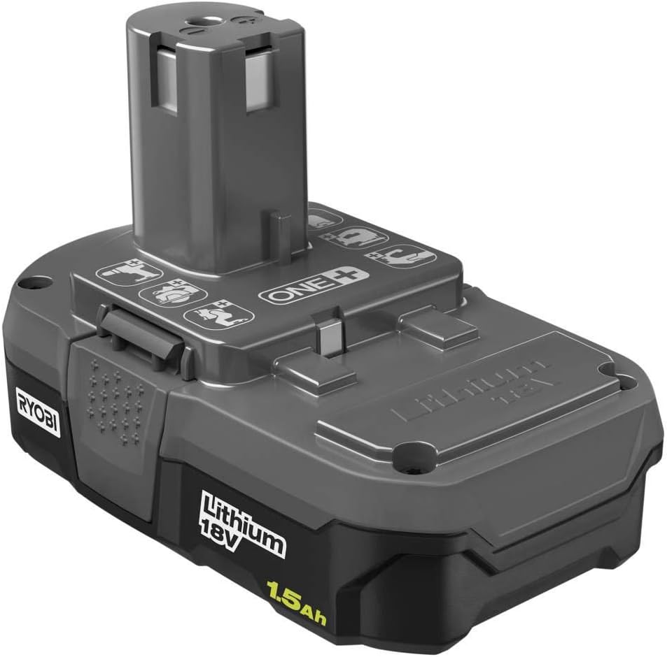 Ryobi 18-Volt ONE+ 1.5Ah Compact Lithium-Ion Battery : Garden & Outdoor