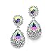 Mariell Sparkling AB Crystal Dangle Earrings - Glam for Prom, Bridesmaids, Pageants, Homecoming & Parties