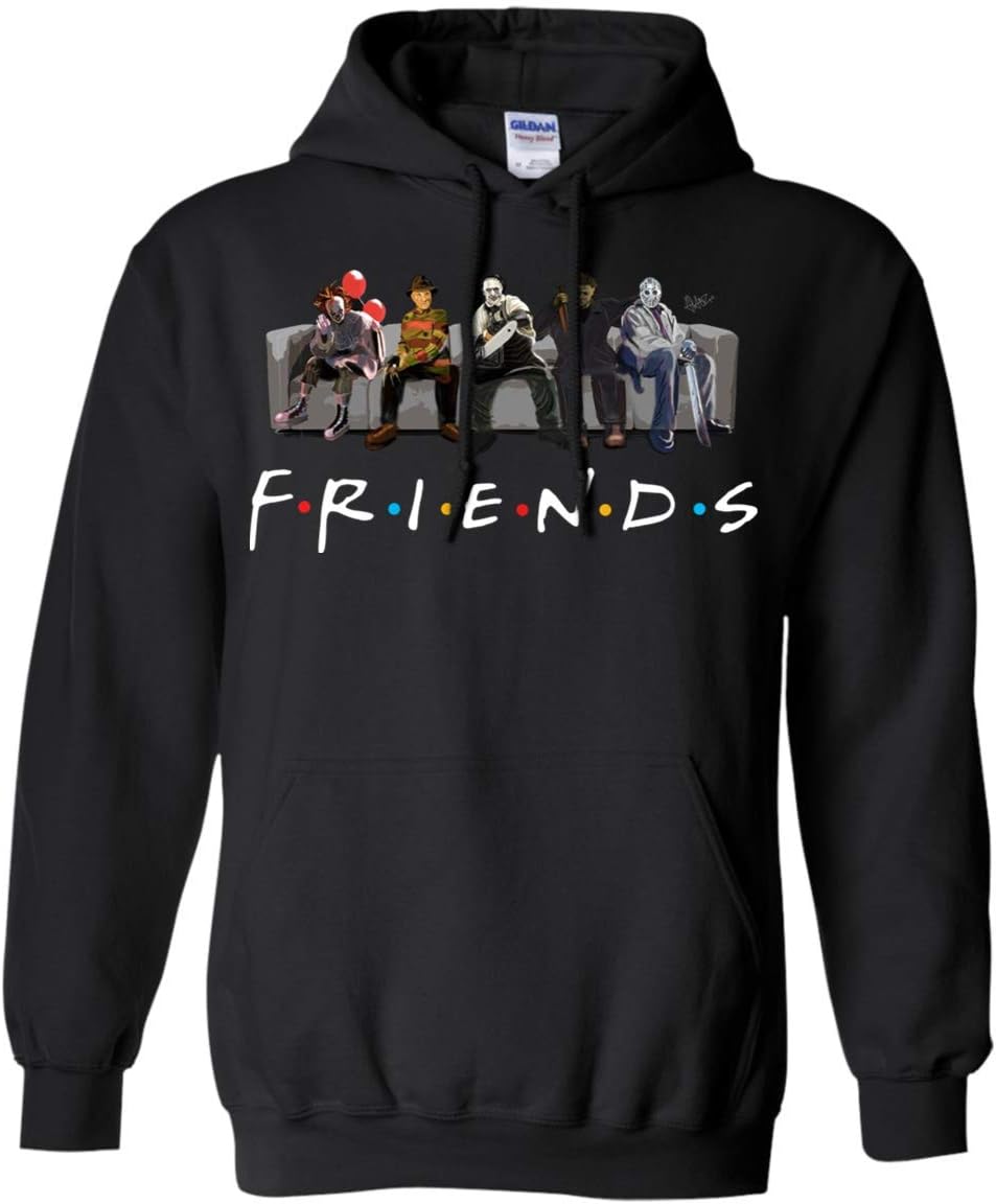 Friends Film Style Gift Hoodie - Best Horror Characters Halloween Hoodie