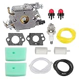 Hayskill C1Q-EL24 Carburetor w Air Filter Tune Up Kit for Husqvarna 123C 223L 322C 323R 123L 123LD 223R 322L 322R 323C 323L 325C 325CX 325L 325LX 326C 326L String Trimmer Carb