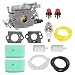 Hayskill C1Q-EL24 Carburetor w Air Filter Tune Up Kit for Husqvarna 123C 223L 322C 323R 123L 123LD 223R 322L 322R 323C 323L 325C 325CX 325L 325LX 326C 326L String Trimmer Carb