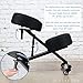 Sleekform Adjustable Seat Angle and Height Kneeling Chair, Ergonomic Posture Stool Chairs for Office and Home - Thick Comfortable Cushions, Wheels
